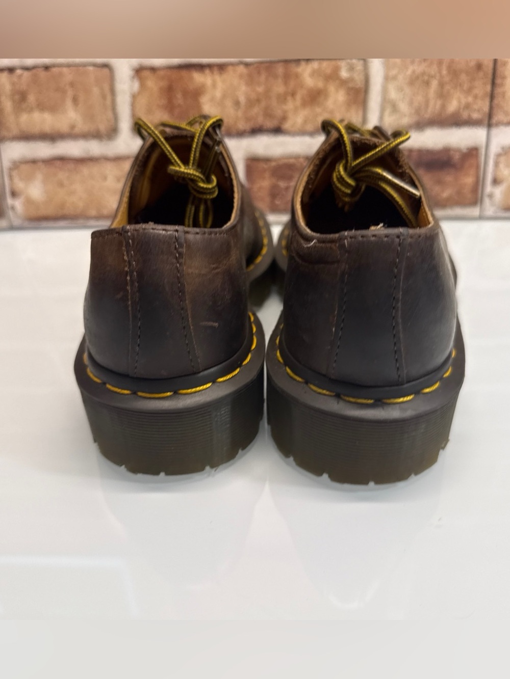 Dr. Martens AirWair Brown Leather Oxford Shoes Women's 7 (men’s Sz 6) - Picture 11 of 11